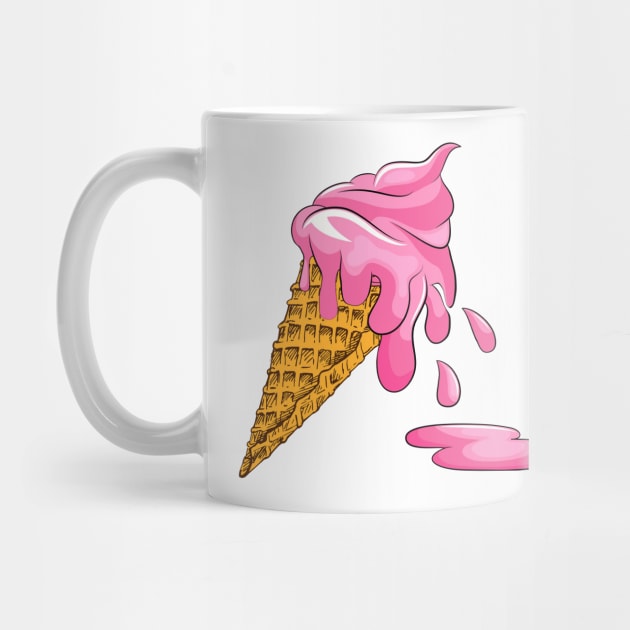 melting ice cream graphic sublimation by Babyborn